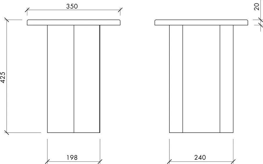 Măsuță auxiliară rotundă din metal ø 35 cm Sato – noo.ma