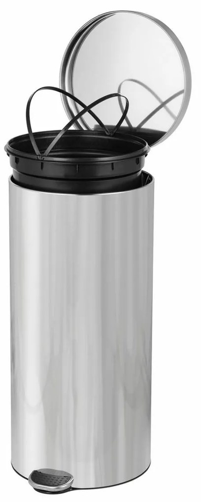 Alda Coș de gunoi cu pedală Freedom Fresh 30 l,oțel inoxidabil lucios, 30 l