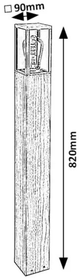 Lampă de exterior WALES 1xE27/60W/230V IP44 Rabalux 7197