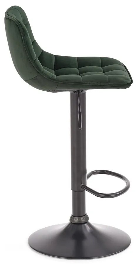 Scaun de bar Kinsley, verde/negru