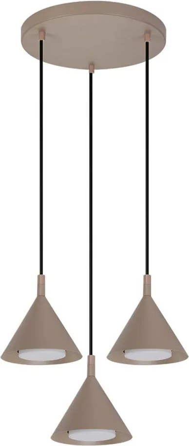 Brilagi - Lustră pe cablu CONE TRIPLE ROUND 3xGX53/15W/230V bej
