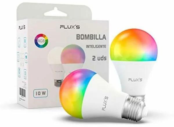 Bec inteligent flux's led wi-fi e27 10w multicolor (2 pcs)