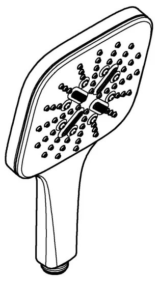 GROHE RAINSHOWER SMARTACTIVE 130 CUBE - duș de mână, crom lucios, cod 26550000