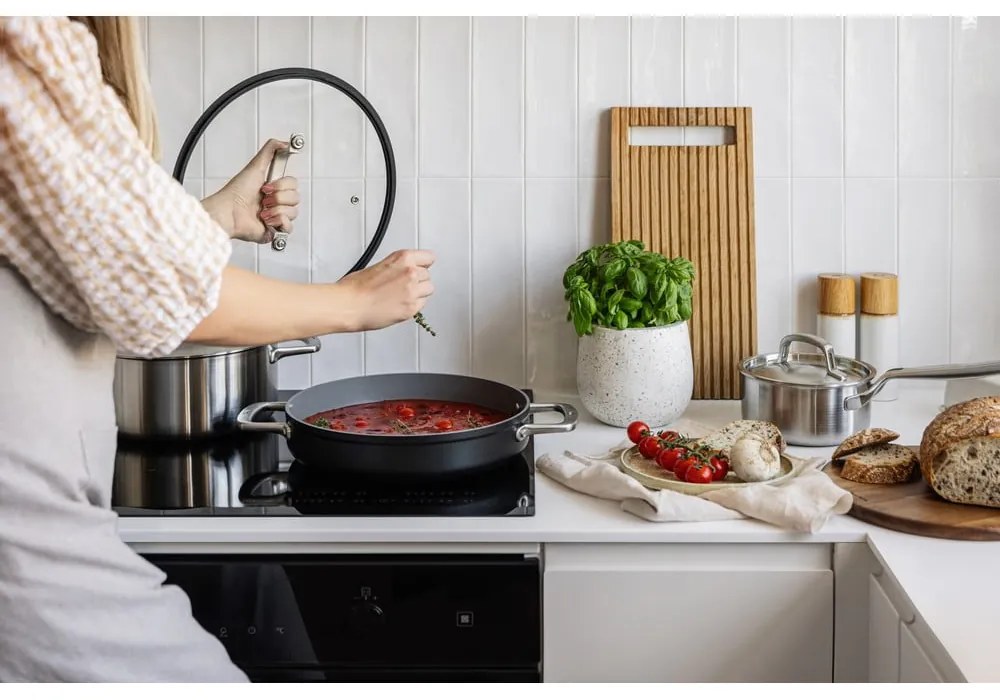 Oală cu capac din oțel inoxidabil 1,2 l adecvată pentru plita cu inducție Lucca 3.0 – FABINI