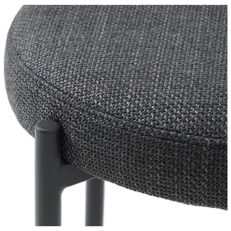 Scaun gri închis din metal Pelican – Unique Furniture