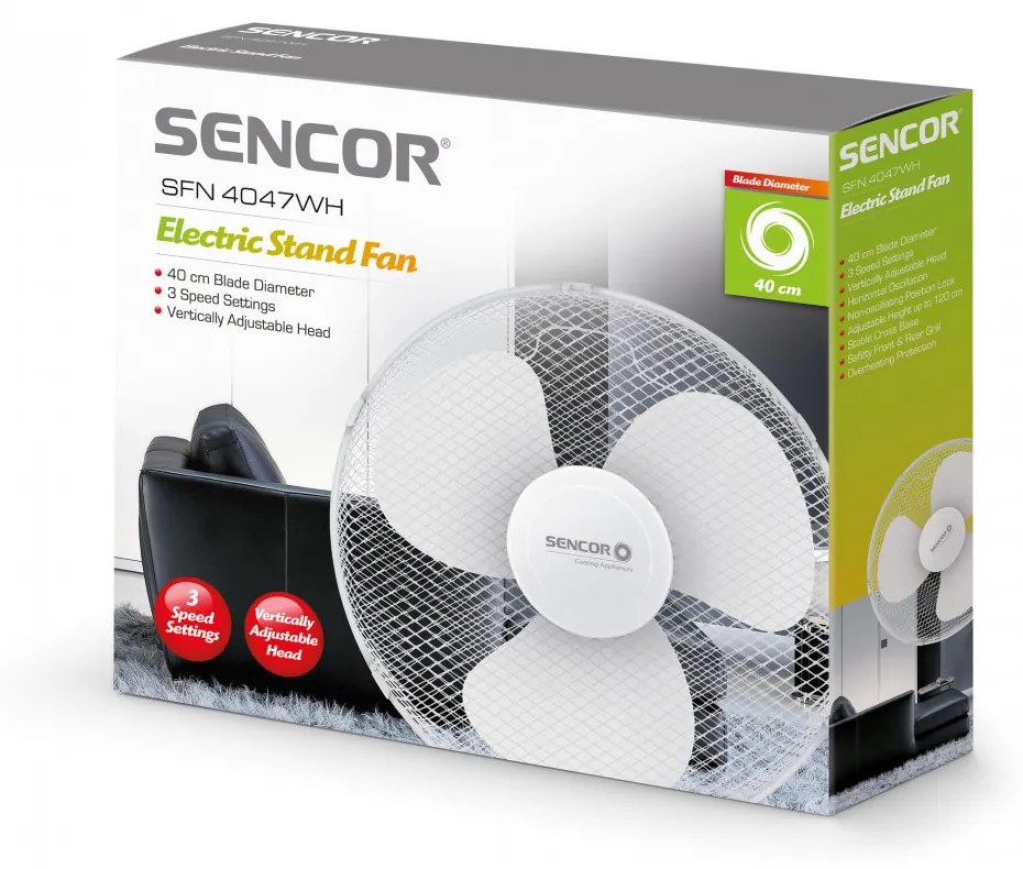 Sencor SFN 4047WH ventilator stativ