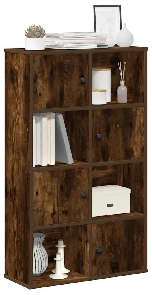 vidaXL Bibliotecă, stejar fumuriu, 60x24x101,5 cm, lemn prelucrat