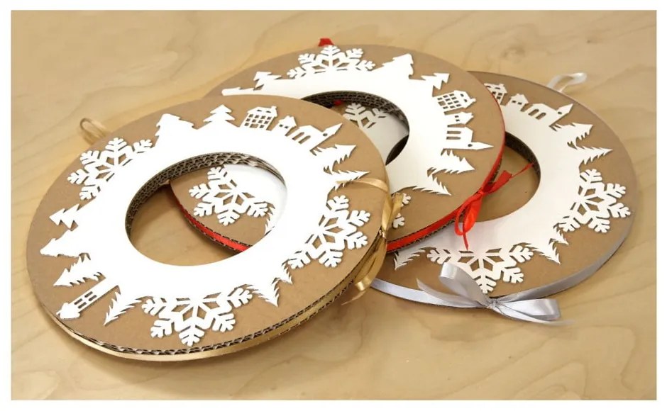 Coroniță advent cu panglică gri Unlinited Design for kids