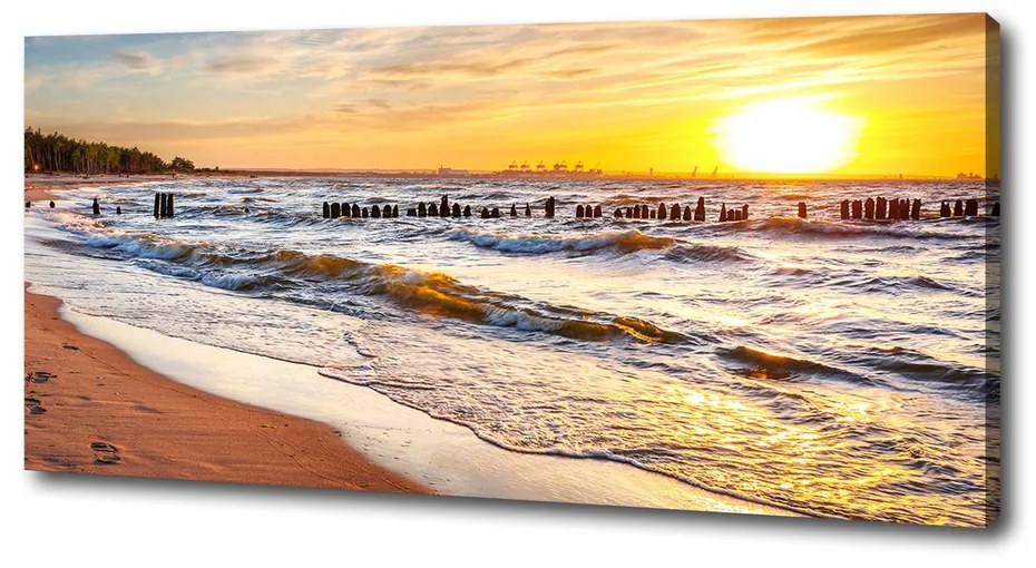 Print pe canvas Sunset beach