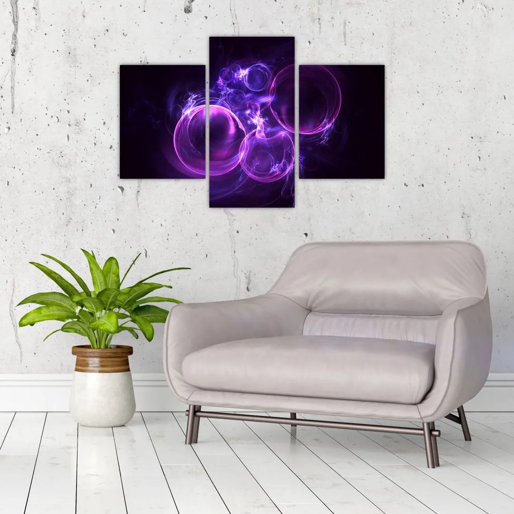 Tablou abstract cu bulbuci (90x60 cm)