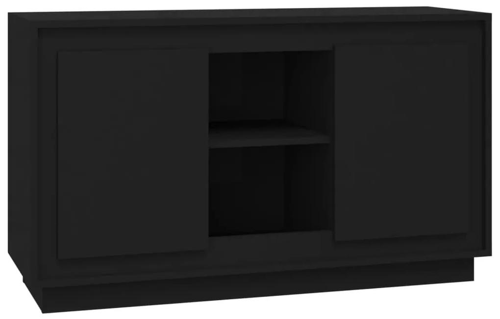 831878 vidaXL Servantă, negru, 102x35x60 cm, lemn prelucrat