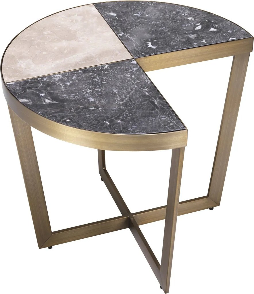 Masuta laterala design elegant LUX Turino, alama periata 114352 HZ