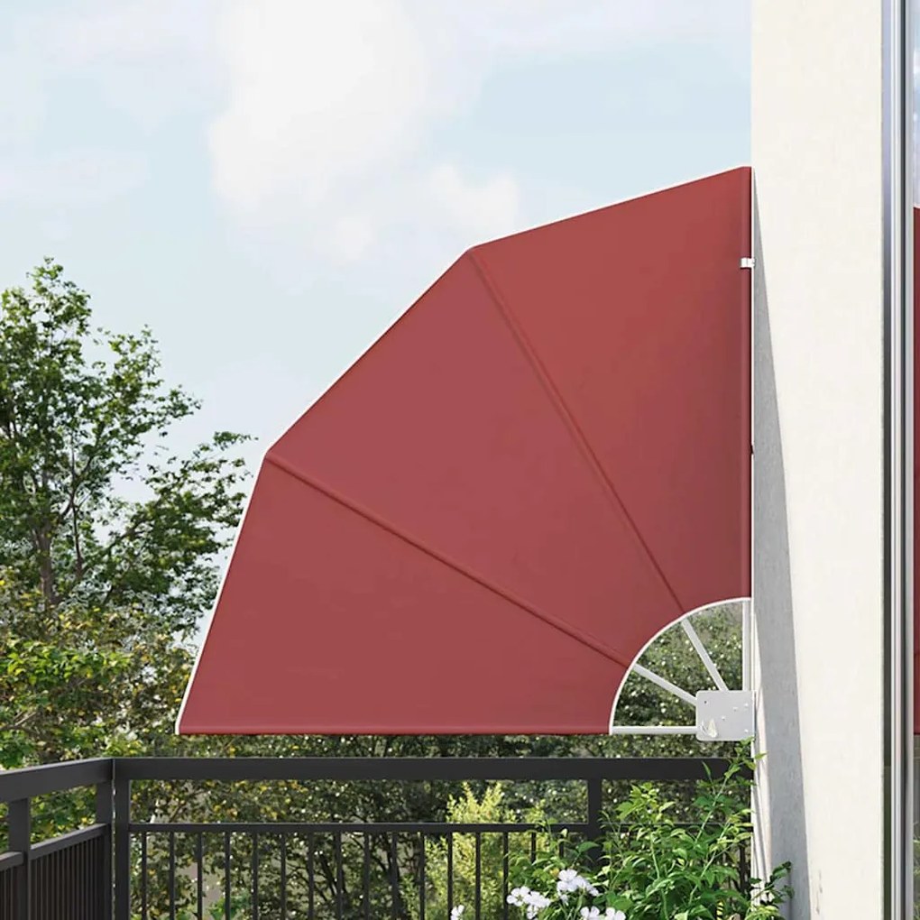 vidaXL Ecran de intimitate pentru balcon Manual Terracota 115 x 115 cm
