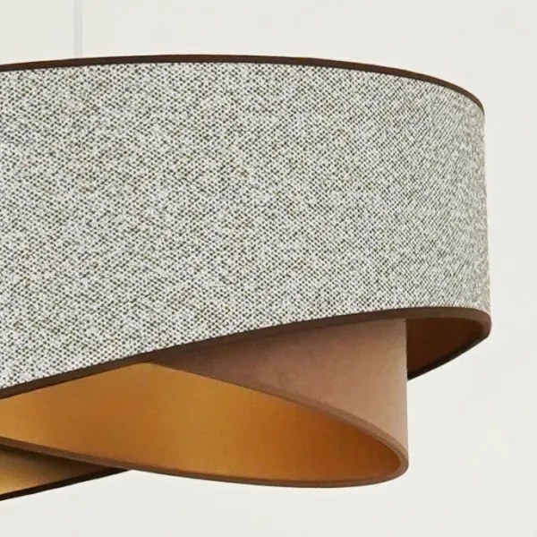 Lustră LED pe cablu Brilagi LYRA 1xE27/15W/230V gri/crem/auriu