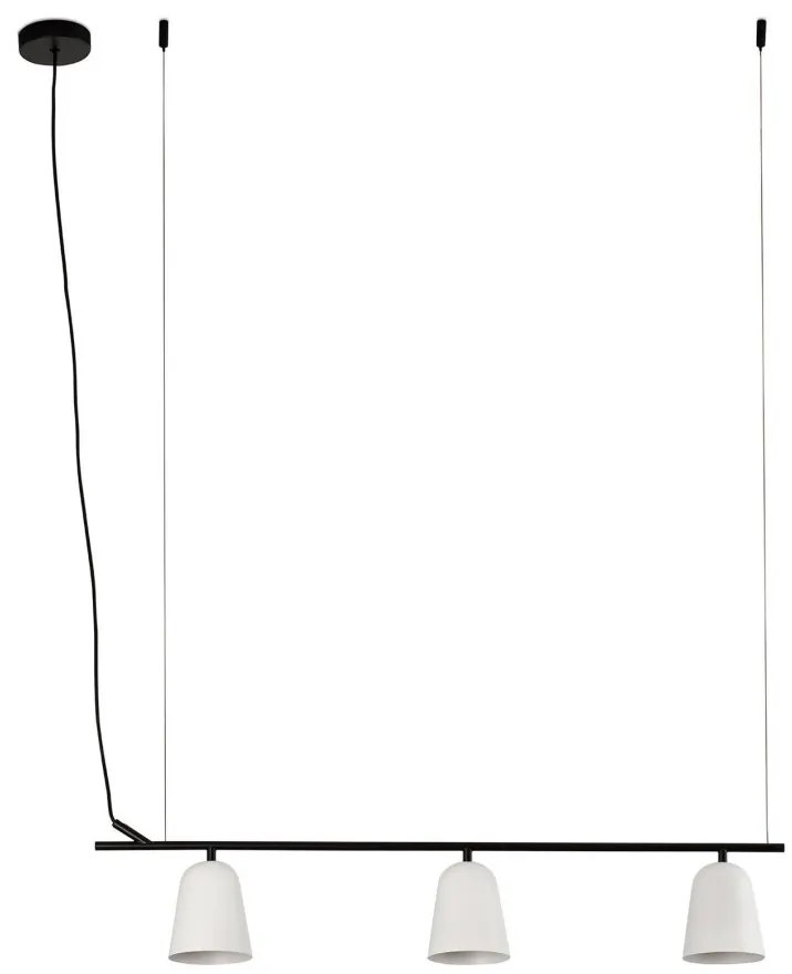 Lustra suspendata design modern Studio alb