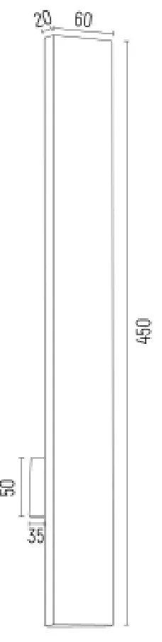 Aplica de perete LED design decorativ FREEMONT H-45cm