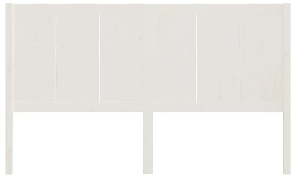 Tablie de pat, alb, 165,5x4x100 cm, lemn masiv de pin Alb, 165.5 x 4 x 100 cm, 1