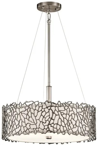 Lustră pe cablu SILVER CORAL 3xE27/100W/230V crom Kichler