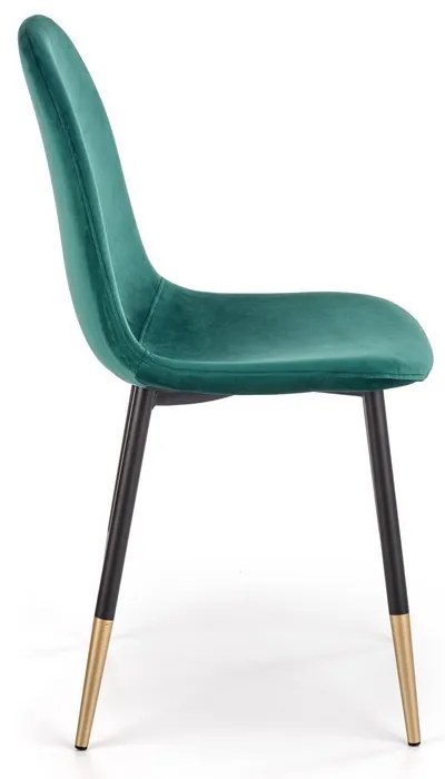 Scaun de bucaterie Noela, verde/negru