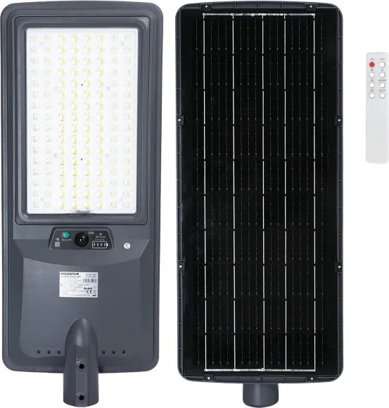 Aigostar - Lampă stradală solară LED cu senzor/400W/3,2V 4800mAh + telecomandă
