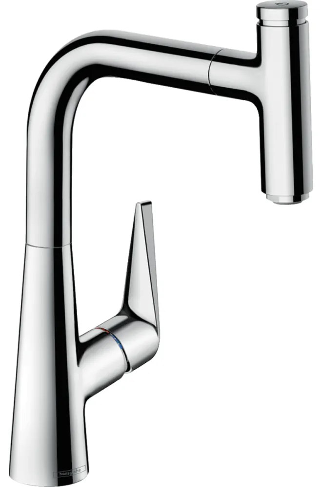 Baterie chiuveta bucatarie cu dus extractibil crom Hansgrohe Talis Select M51 72822000