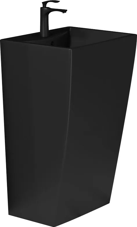 Mexen Oda chiuvetă de sine stătătoare 47 x 42 cm, negru mat - 26124770