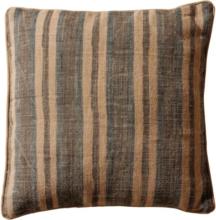 Perna decorativa, din iuta naturala, Stripes 50x50cm