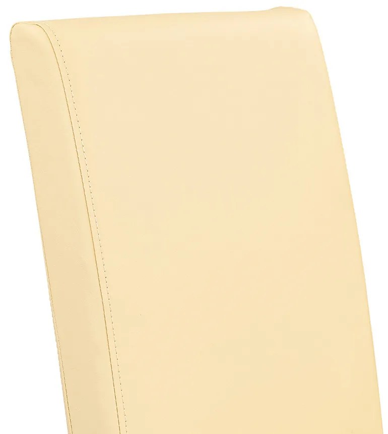 Scaun de sufragerie din piele Kelly, bej