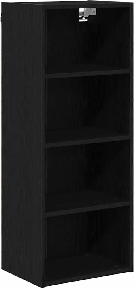 vidaXL Dulap suspendat Stejar Negru 40 x 29,5 x 100 cm Lemn compozit