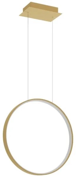 Lustră LED pe cablu RIO LED/30W/230V CRI95 4000K d. 55 cm auriu Thoro TH.221