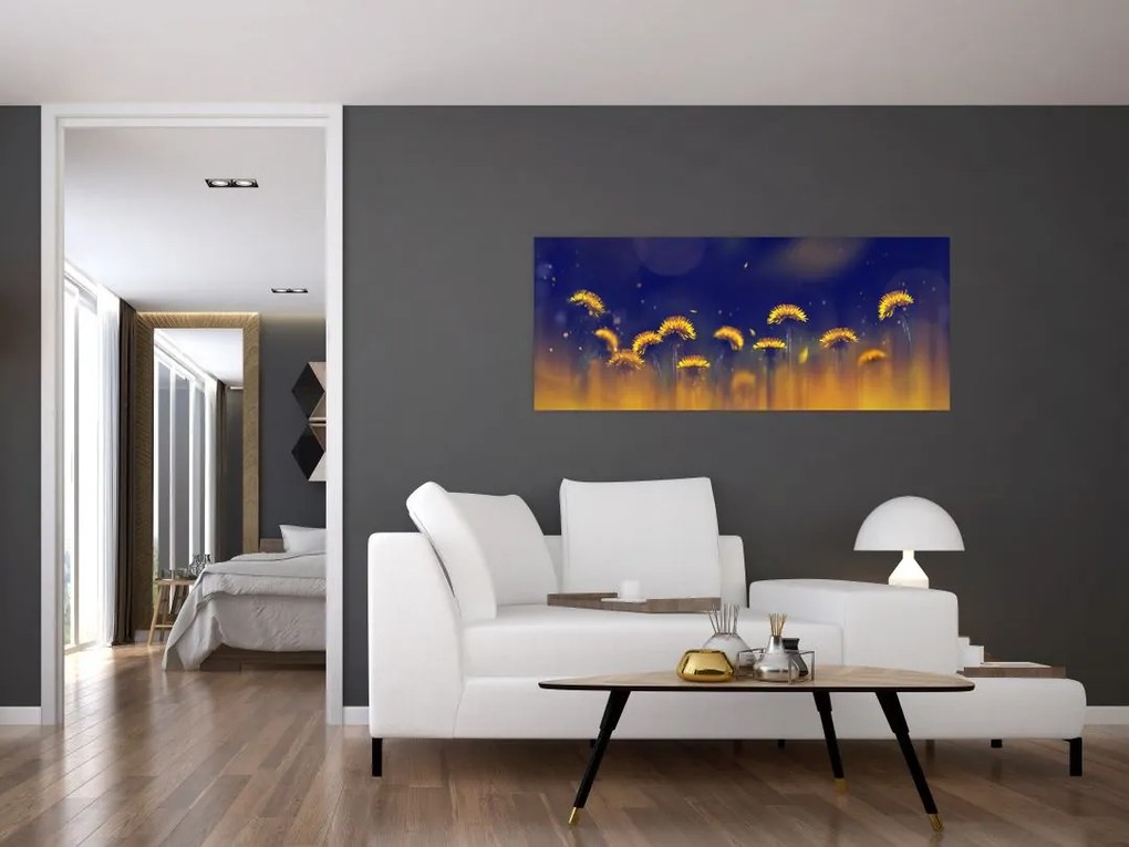 Tablou - Păpădii (120x50 cm)