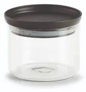 Recipient pentru depozitare cu capac etans, din sticla, Classic Small Transparent / Negru, 350 ml, Ø10,3xH8,1 cm