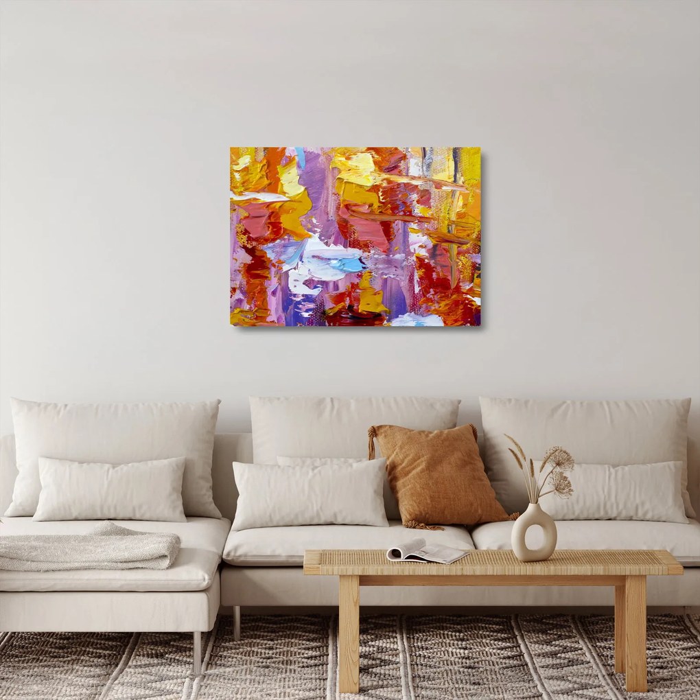 Tablou pe sticlă - Pictură în ulei (70x50 cm)