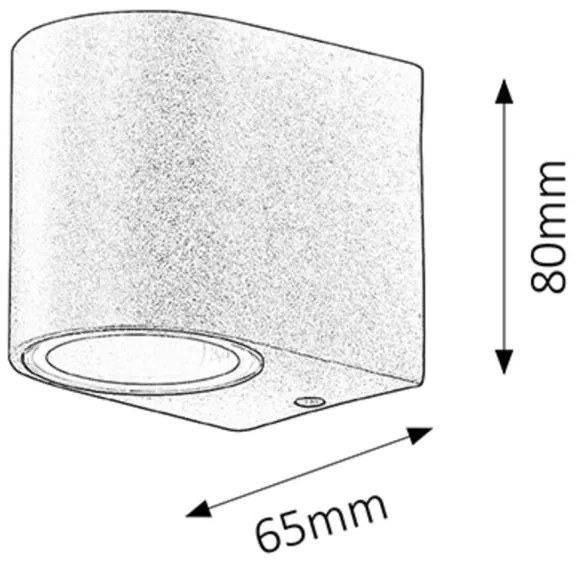 Rabalux 8029 - Corp de iluminat perete exterior CHILE 1xGU10/35W/230V