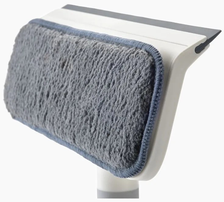 Mop de curățat sticla 2in1 Joseph Joseph CleanTech 6500014, 36 cm, mâner pliabil, gri/galben