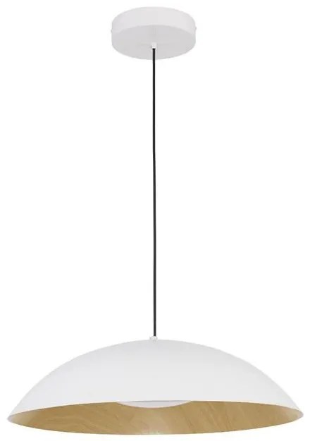 Pendul LED dimabil design modern GLIM alb 60cm