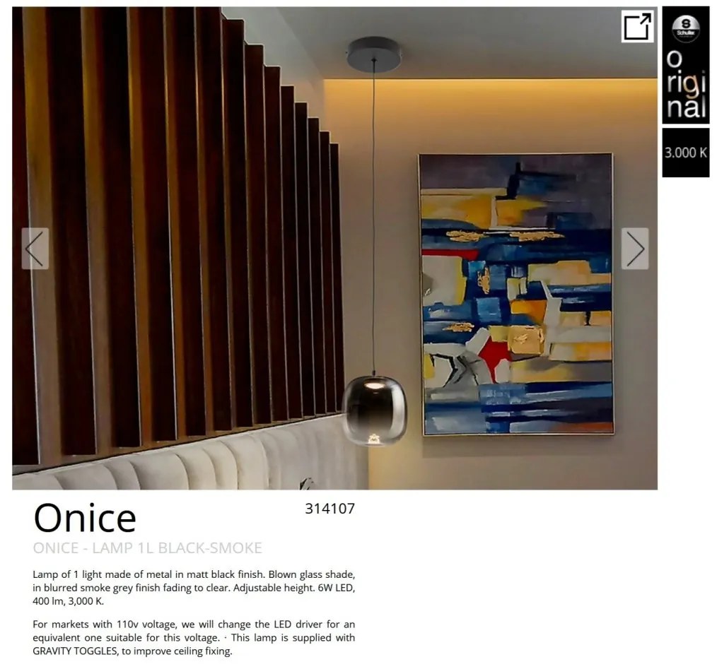 Pendul LED design modern Onice