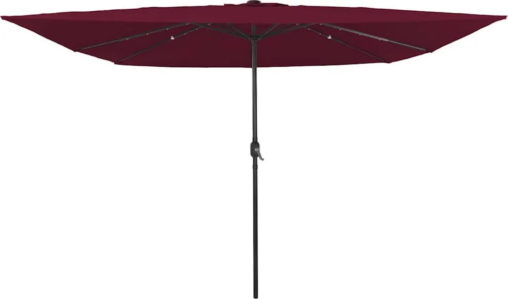 vidaXL Parasol de Grădină Roșu Bordeaux 295 x 295 x 245 cm