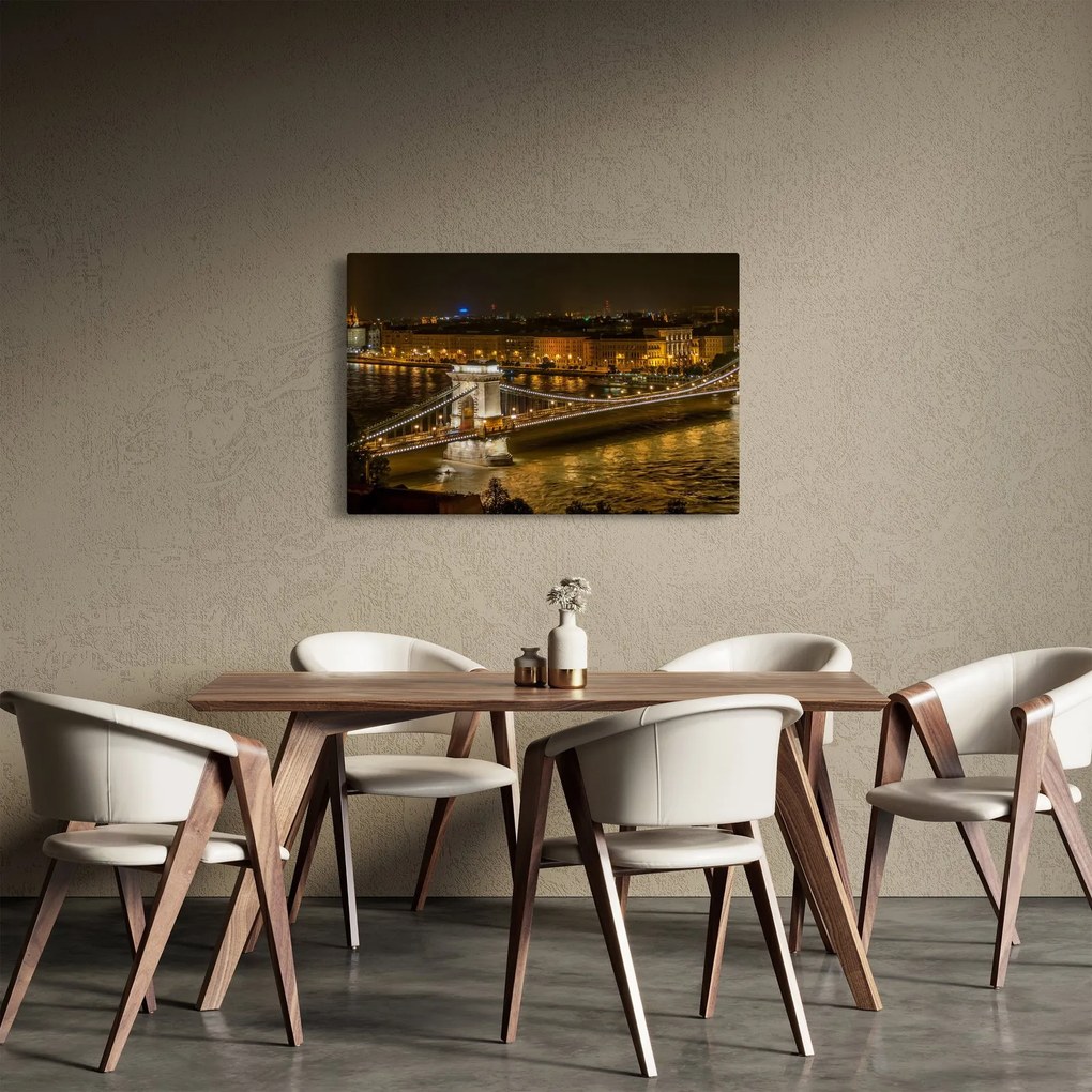 Tablou orașului nocturn (90x60 cm)