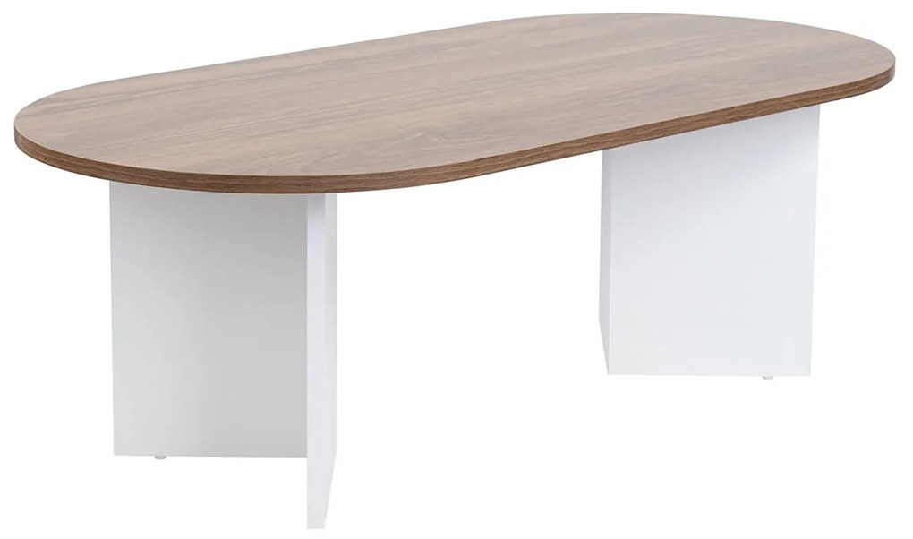 Masă de cafea Sable Walnut White