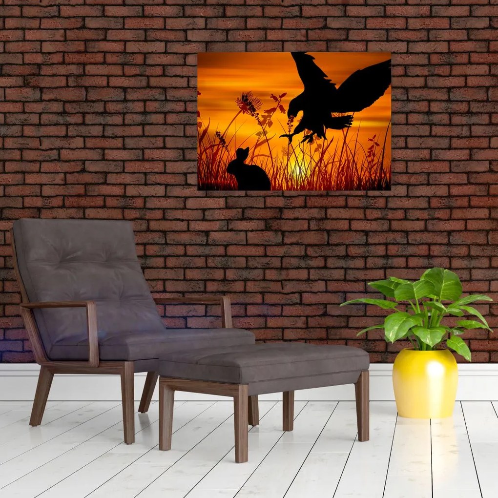 Tablou cu silueta prădătorului (70x50 cm)