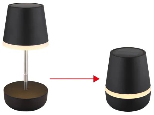 Globo 36638S - Lampă solară LED 10xLED/0,06W/3V IP44 negru