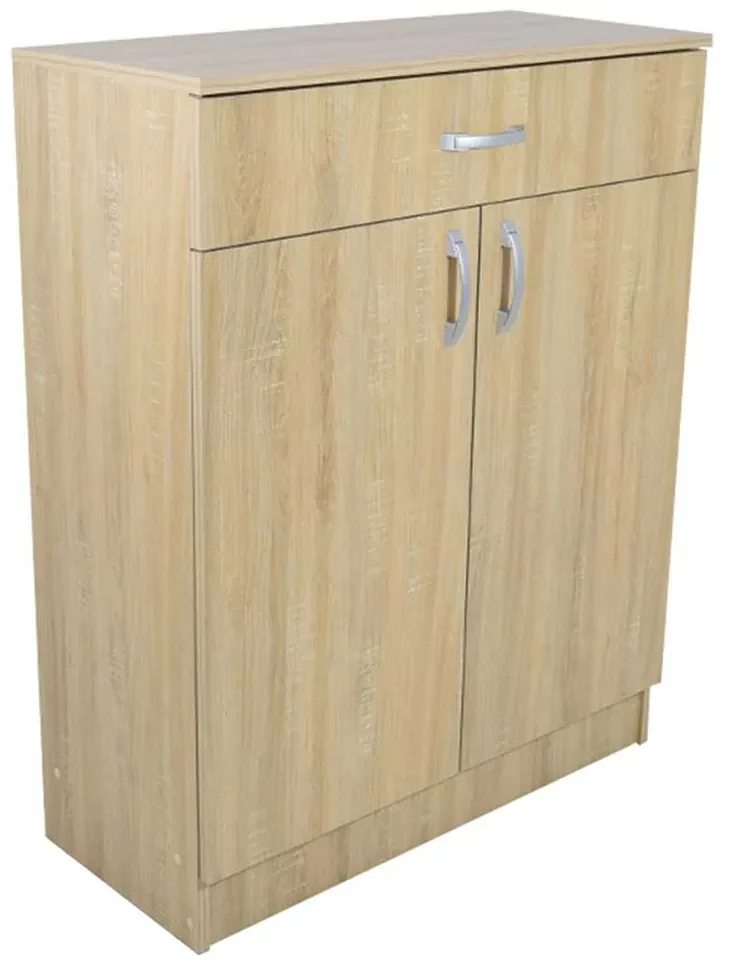 COMODA, 80X35X100 CM, 1 SERTAR + 2 USI, CULOARE SONOMA, PAL