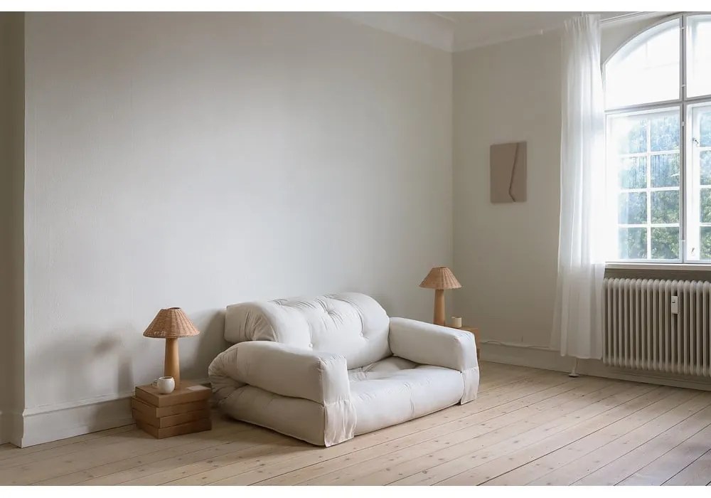 Canapea gri extensibilă 140 cm Hippo - Karup Design