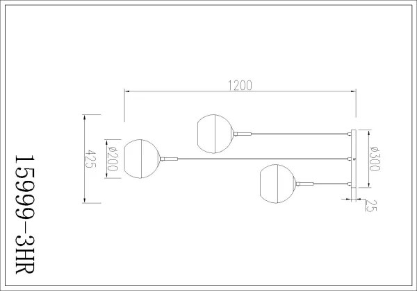 Globo 15999-3HR - Lustră suspendată pe cablu RAGUSA 3xE27/60W/230V
