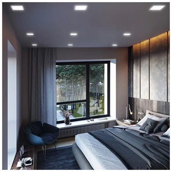 Solight WD145 - Plafonieră LED încastrată 24W/230V 3000/4000/6000K 30x30 cm alb