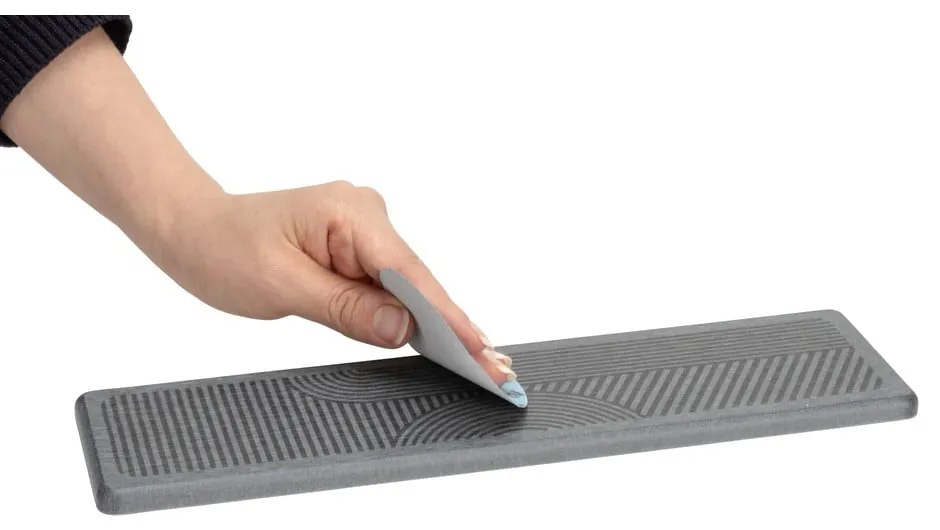 Scurgător de vase gri din diatomit 30x8 cm Damon – Wenko