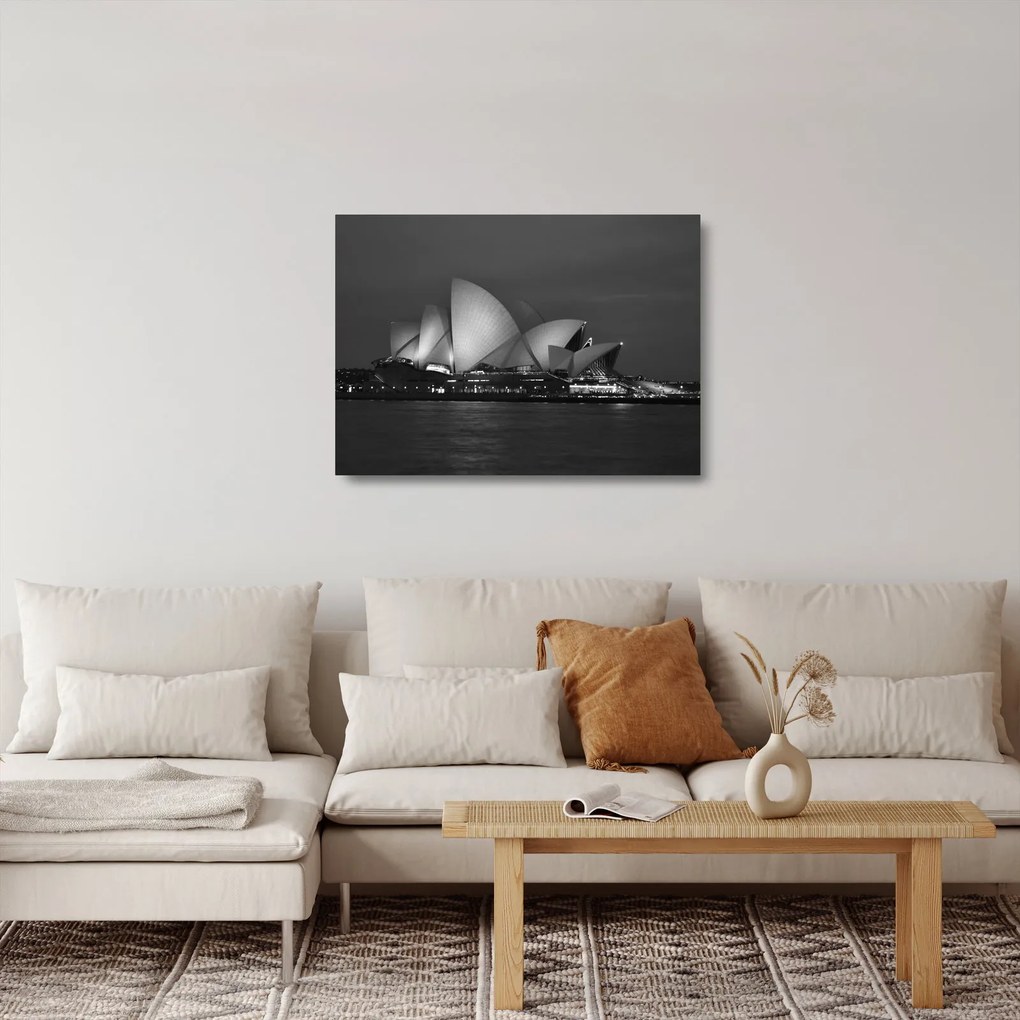 Tablou pe sticlă cu Opera din Sydney (70x50 cm)