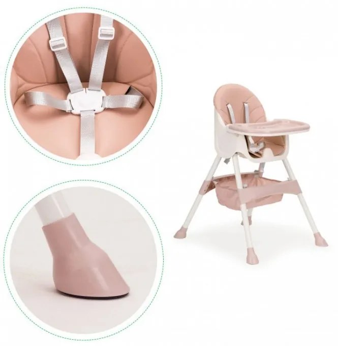 Scaun De Masa 2 in 1 Ecotoys HC-823 - Roz