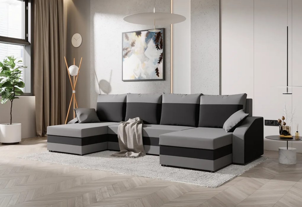 Supermobel Canapea extensibilă în formă de U WELDA, 302x75x138,haiti 17/haiti 0